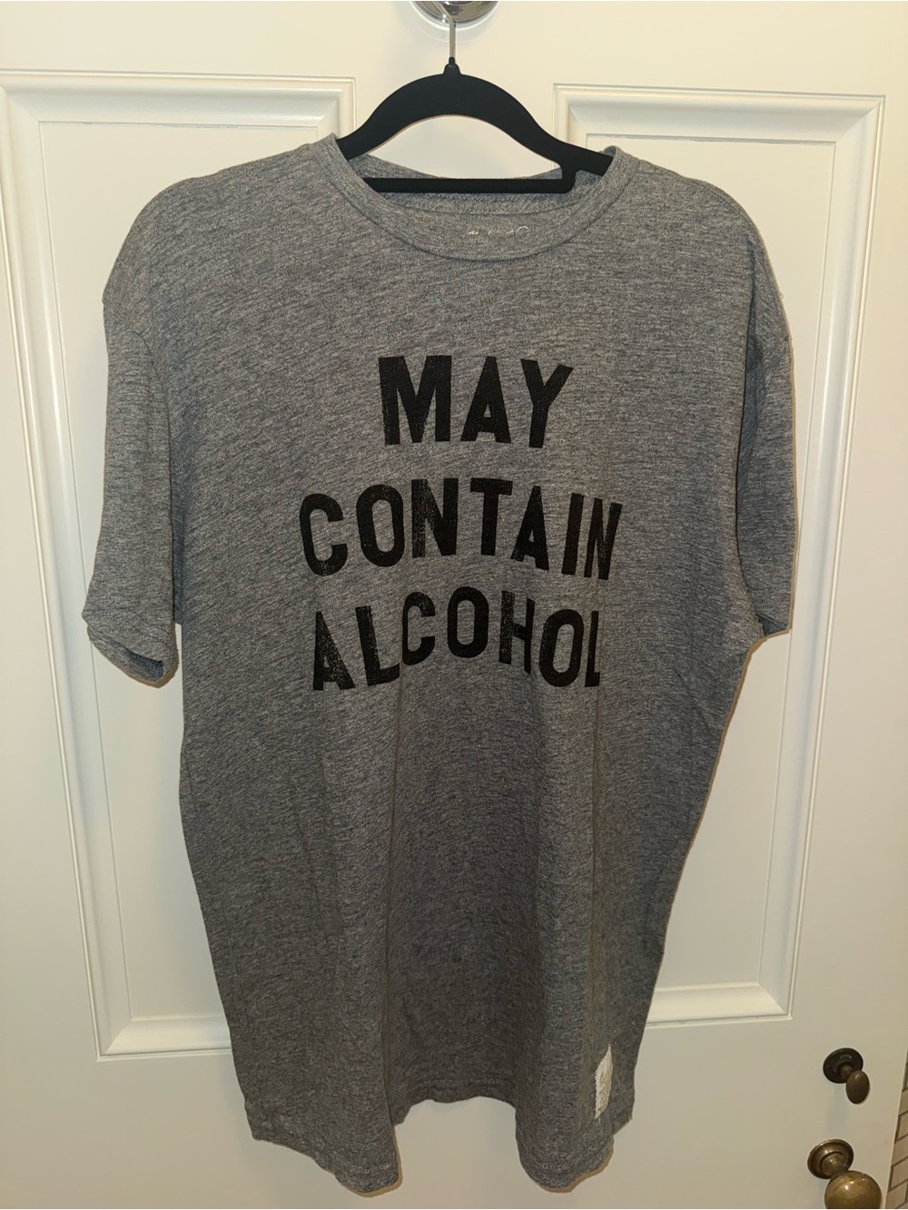 Original Retro Brand Heather Gray Graphic Tee with White Logo